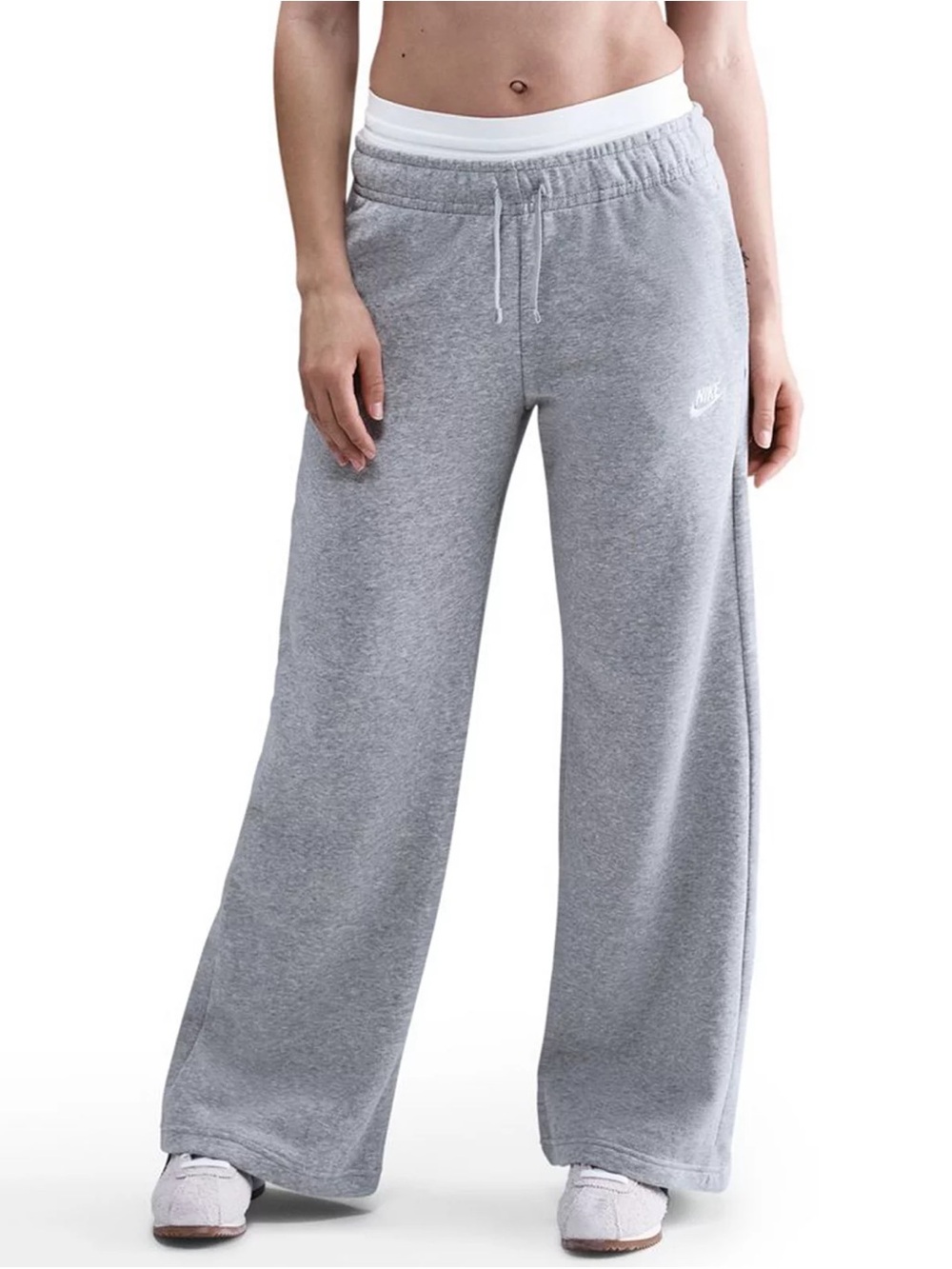 NWT Nike Sportswear Club Fleece Wide-Leg Sweatpants